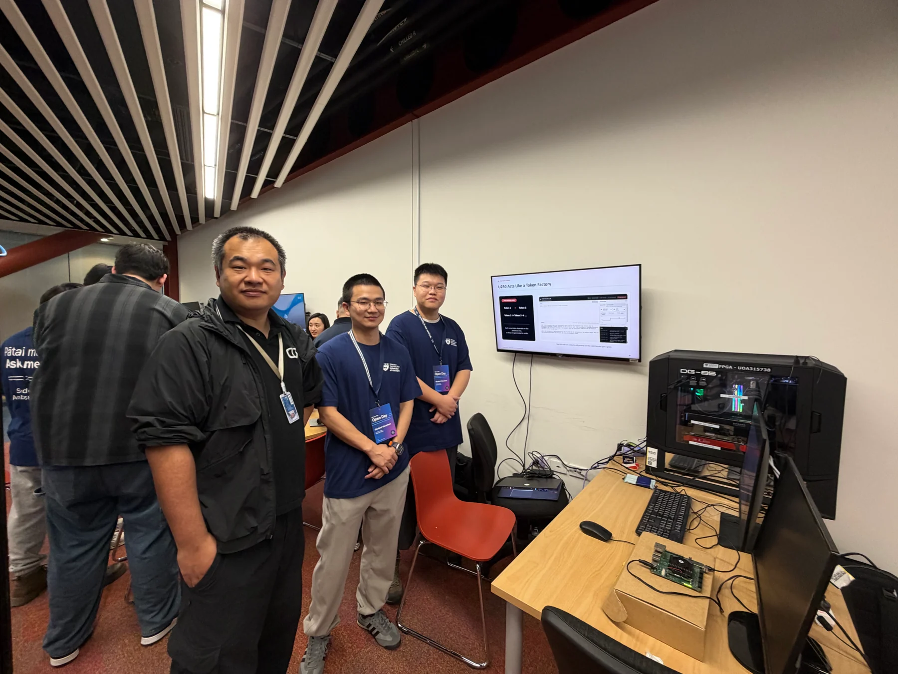 Hardware demonstration at the University of Auckland Open Day 2026