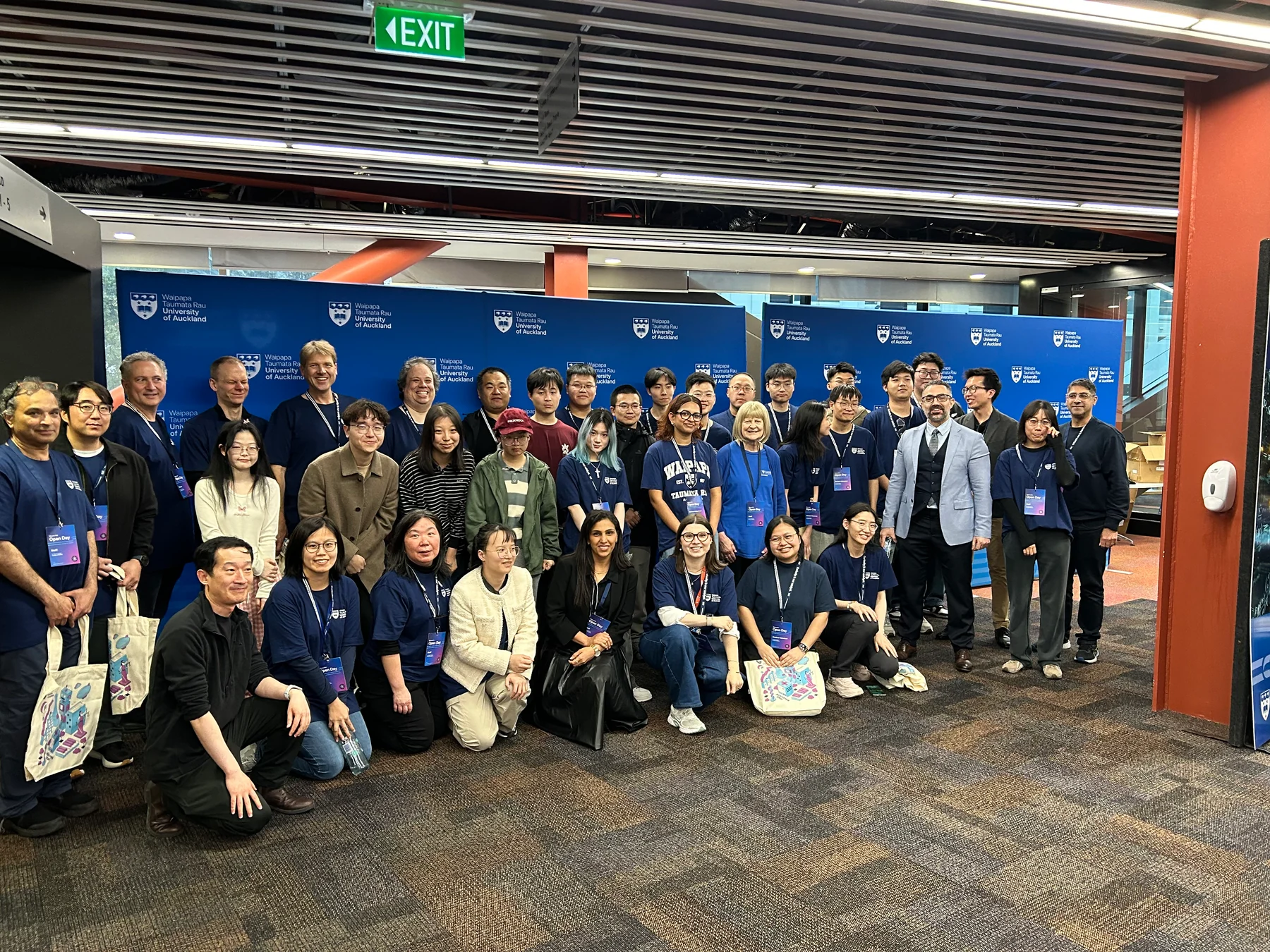 Group photo at the University of Auckland Open Day 2026